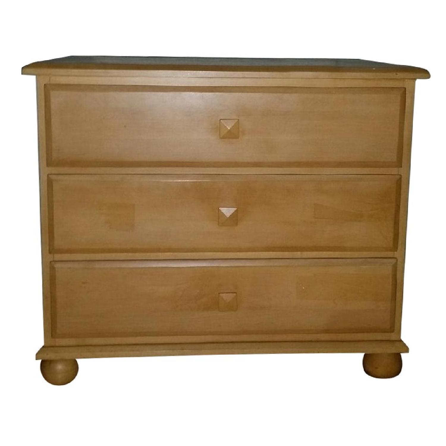 Ethan Allen Wood 3 Drawer End Table/Nightstand - image-0