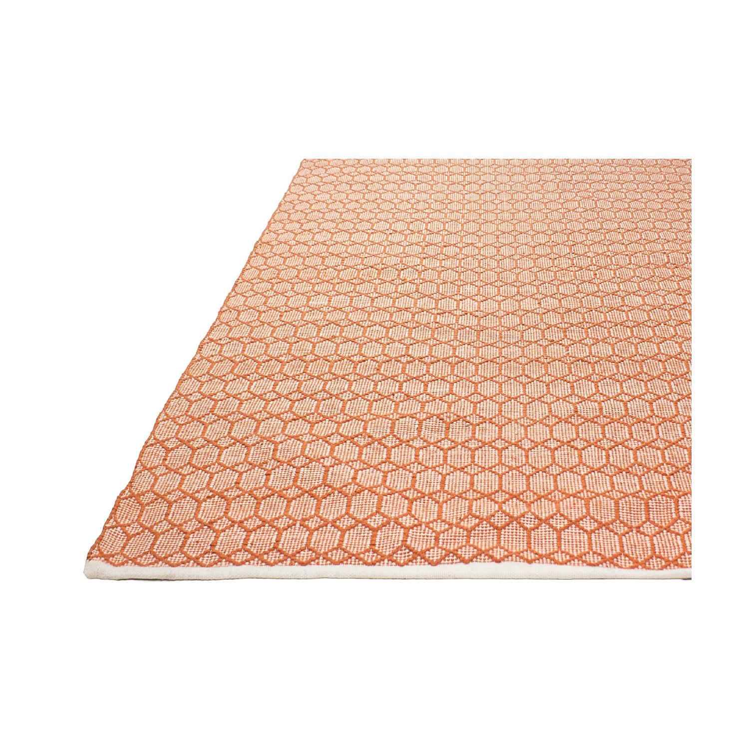 Fab Habitat Indoor/Outdoor Rug in Orange & Ivory - image-1