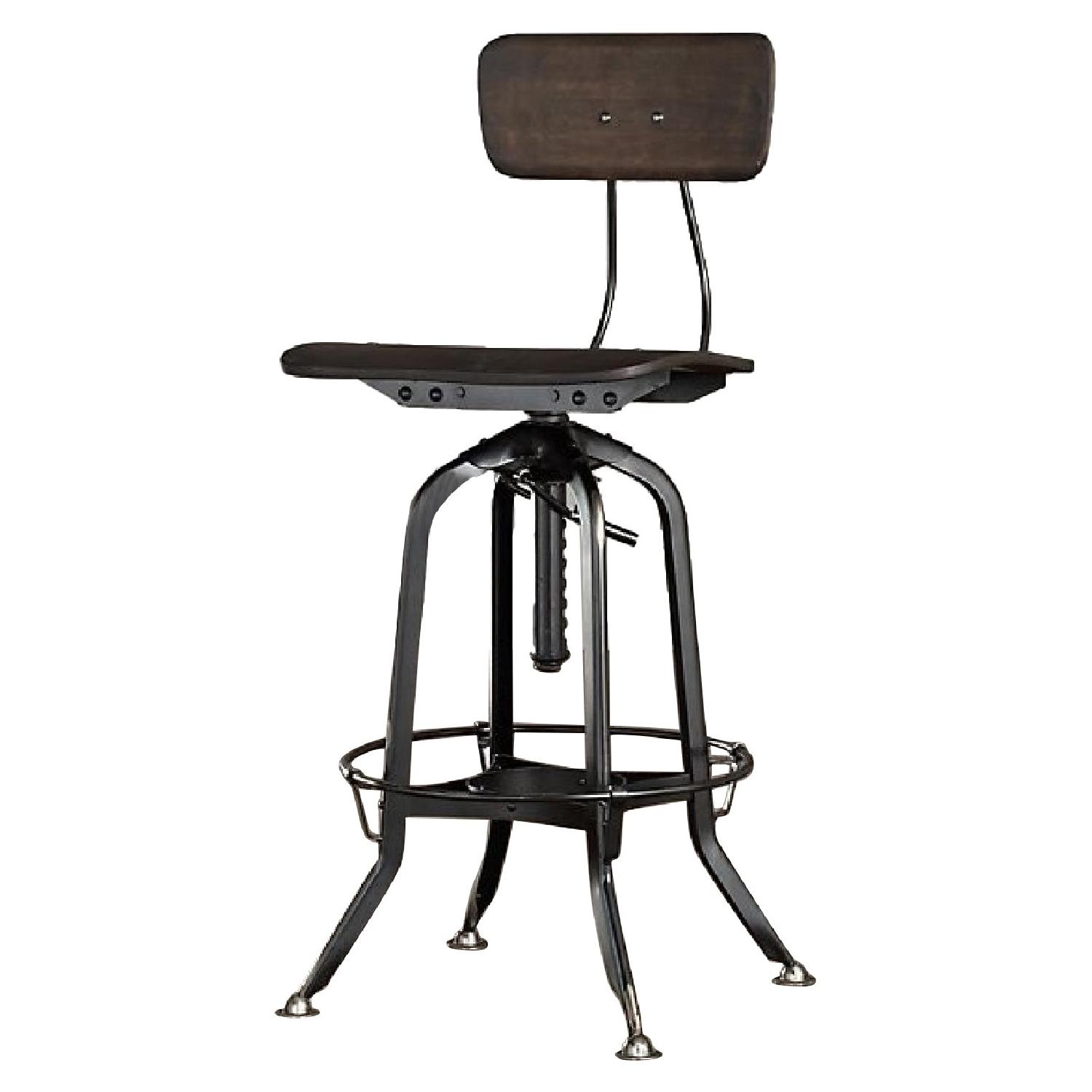 Restoration Hardware 1940s Vintage Toledo Black Bar Chairs AptDeco