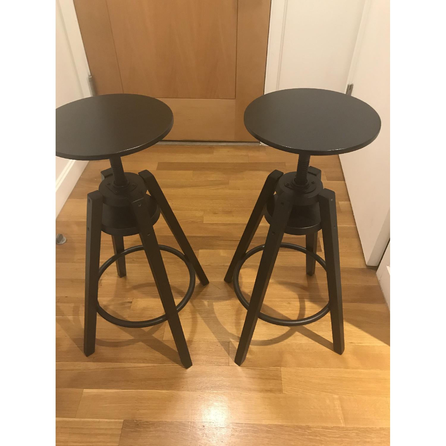 Ikea Dalfred Kitchen Stools in Black - image-3
