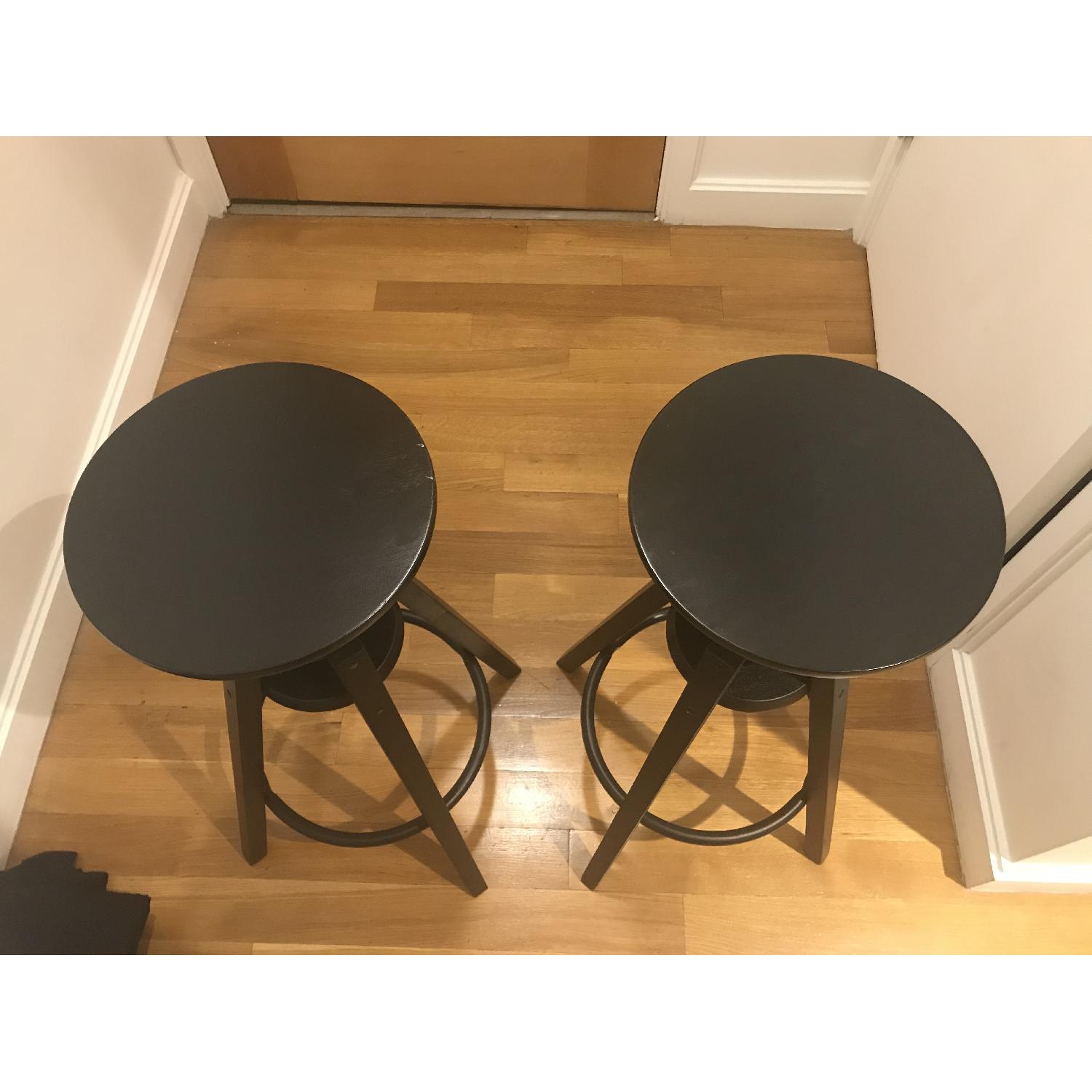 Ikea Dalfred Kitchen Stools in Black - image-4