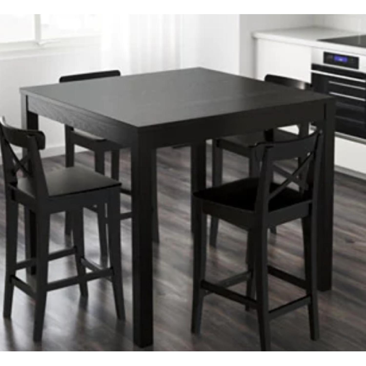 Ikea Bjursta Extendable Dining Table w/ 2 Chairs - image-1