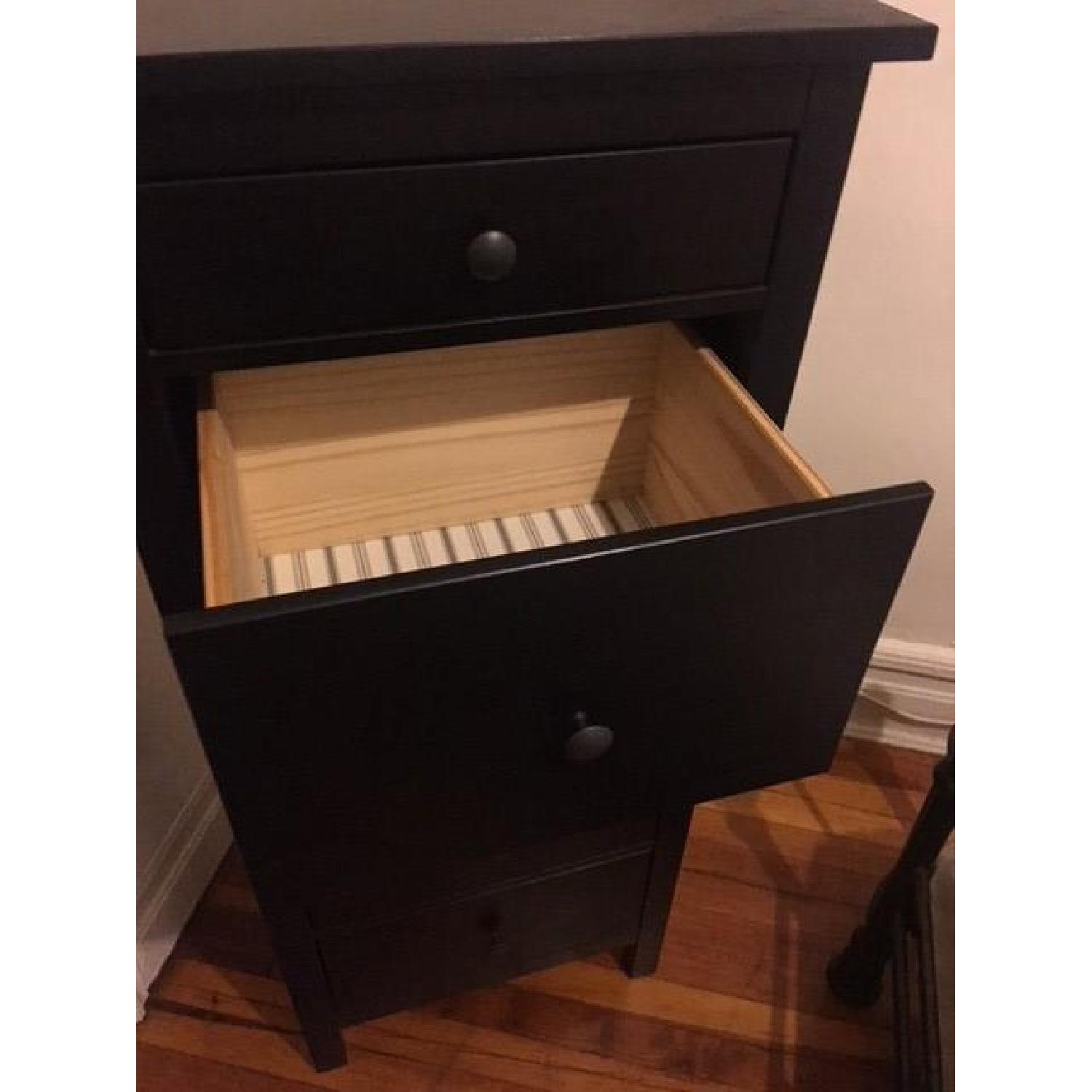 Ikea Hemnes Black 5-Drawer Tall Dresser - image-4