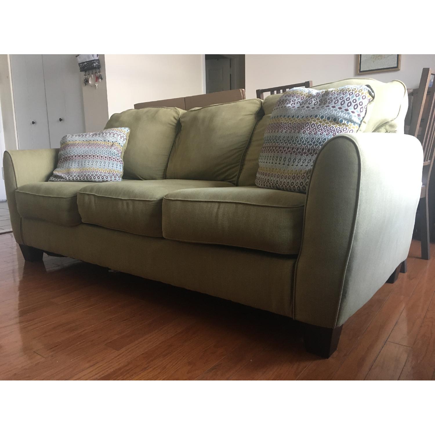 Ashley Olive/Sage 3 Seater Sofa - image-3