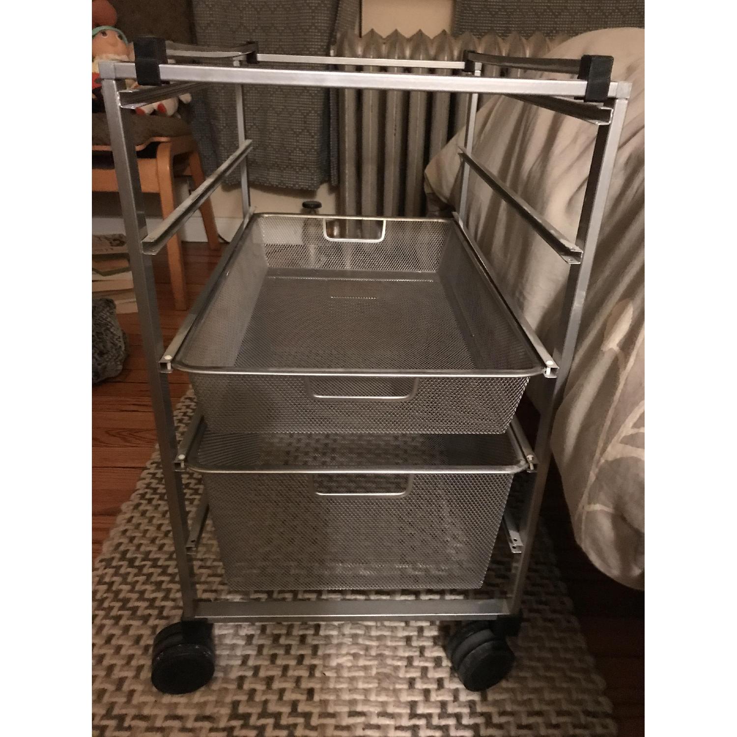 Container Store Elfa Mesh File Cart - image-1