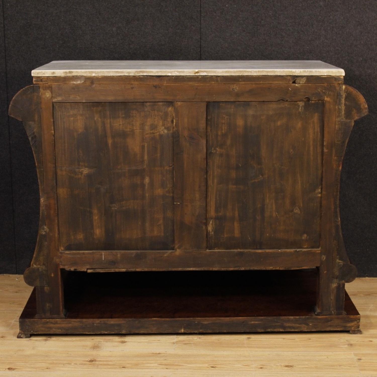 19th Century Spanish Dresser in Mahogany Wood w/ Marble Top - image-12