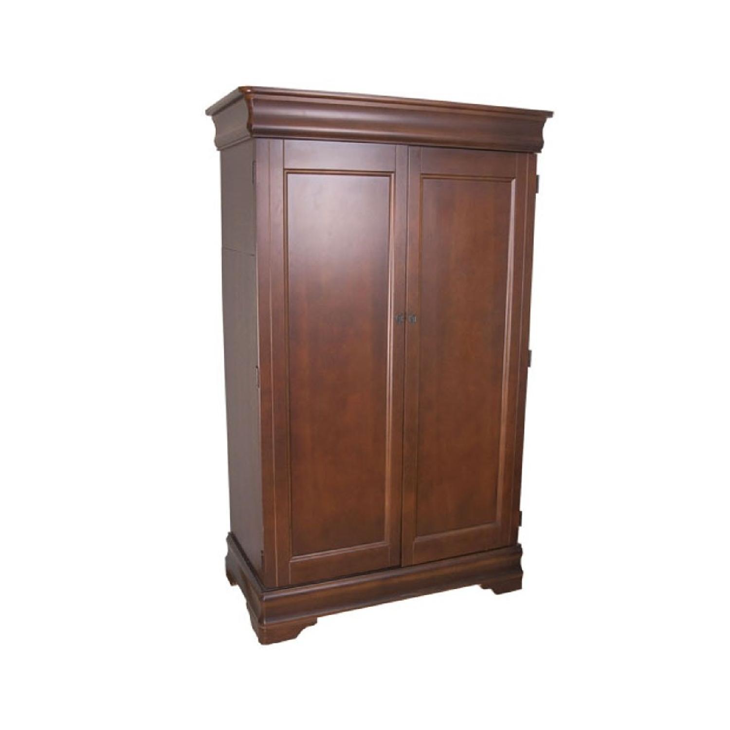Bassett Cherry Wood Entertainment Armoire - image-3
