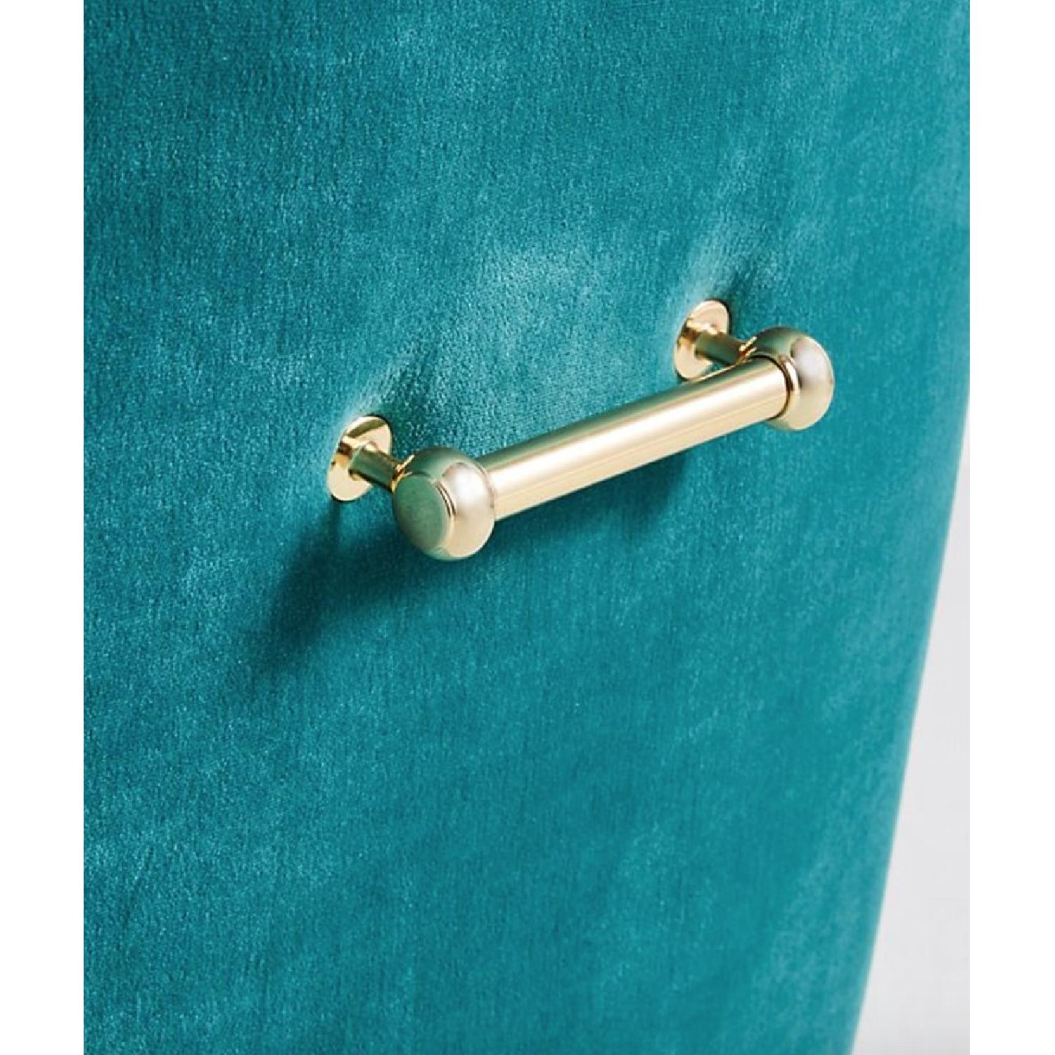 Anthropologie Velvet Elowen Chair in Teal - image-5