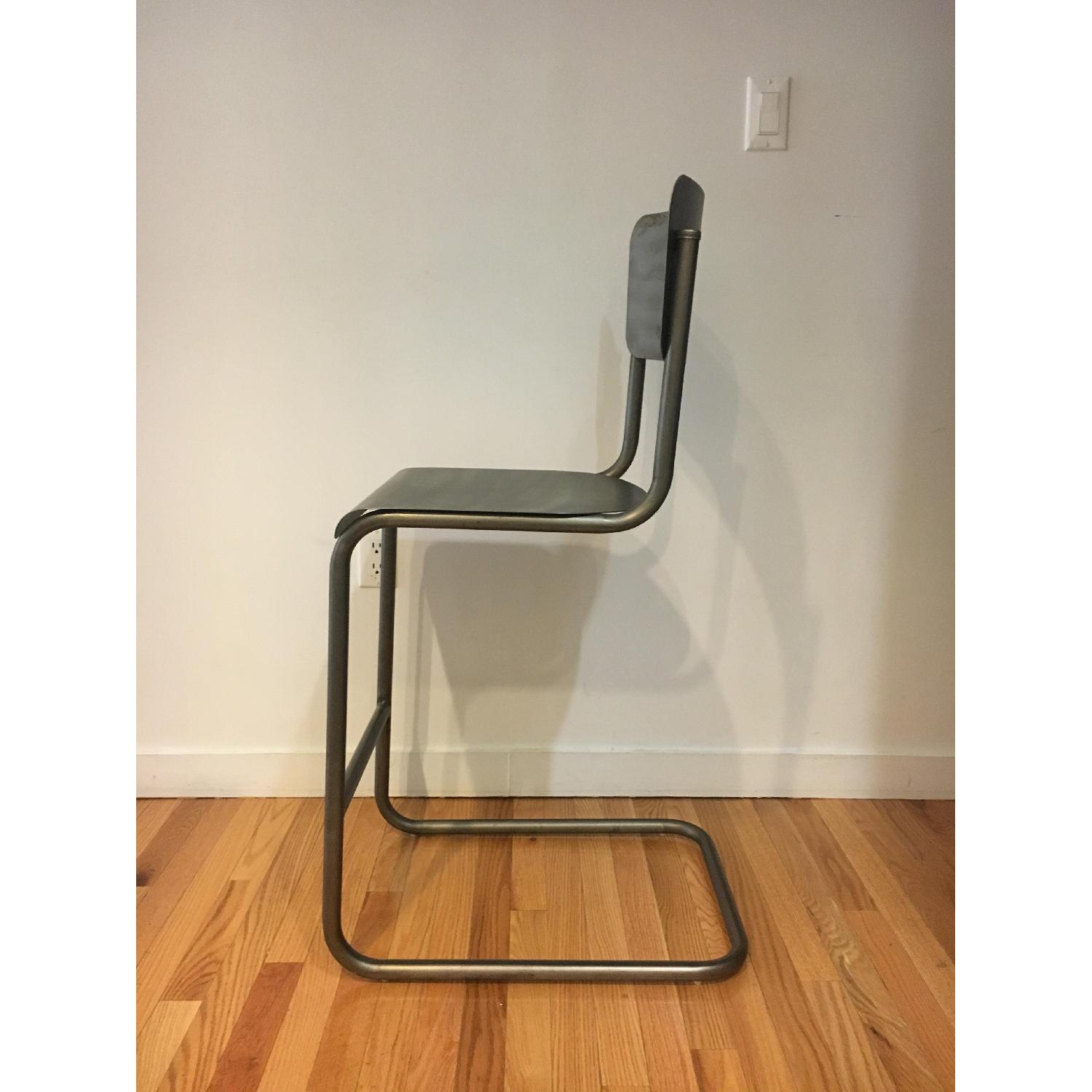 Restoration Hardware Schoolhouse Cantilevered Metal Stool - image-2