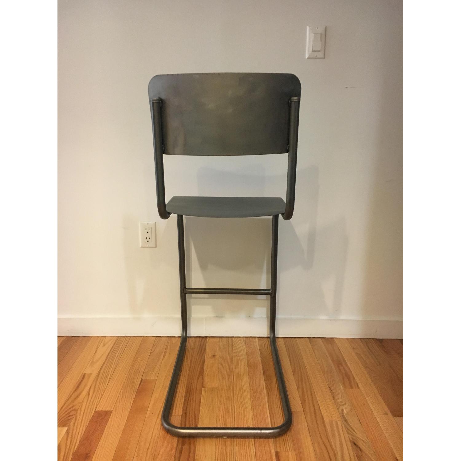 Restoration Hardware Schoolhouse Cantilevered Metal Stool - image-3
