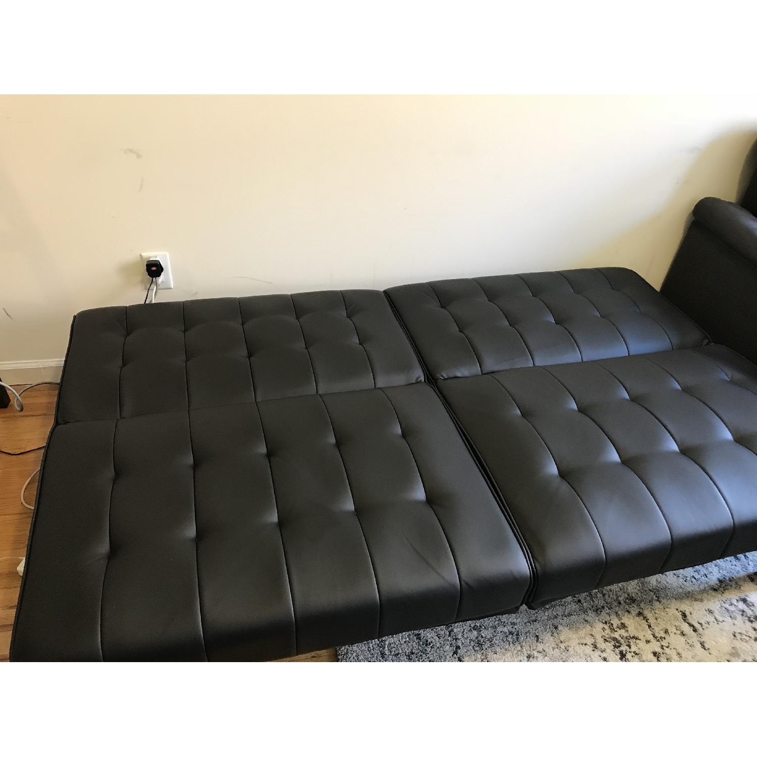 DHP Emily Convertible Futon in Black - image-2