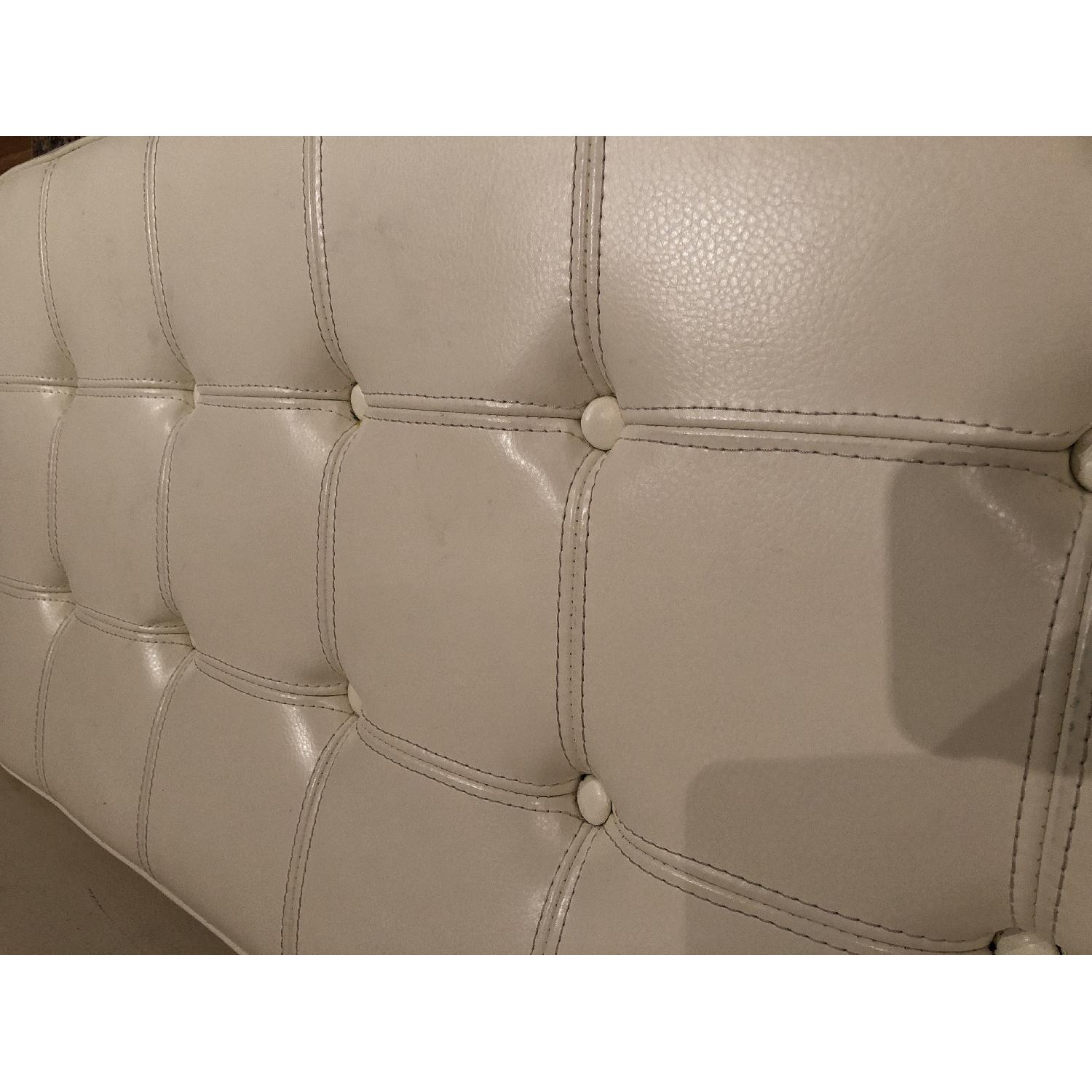 Oliver & James Andalucia White Leather Bench - image-3