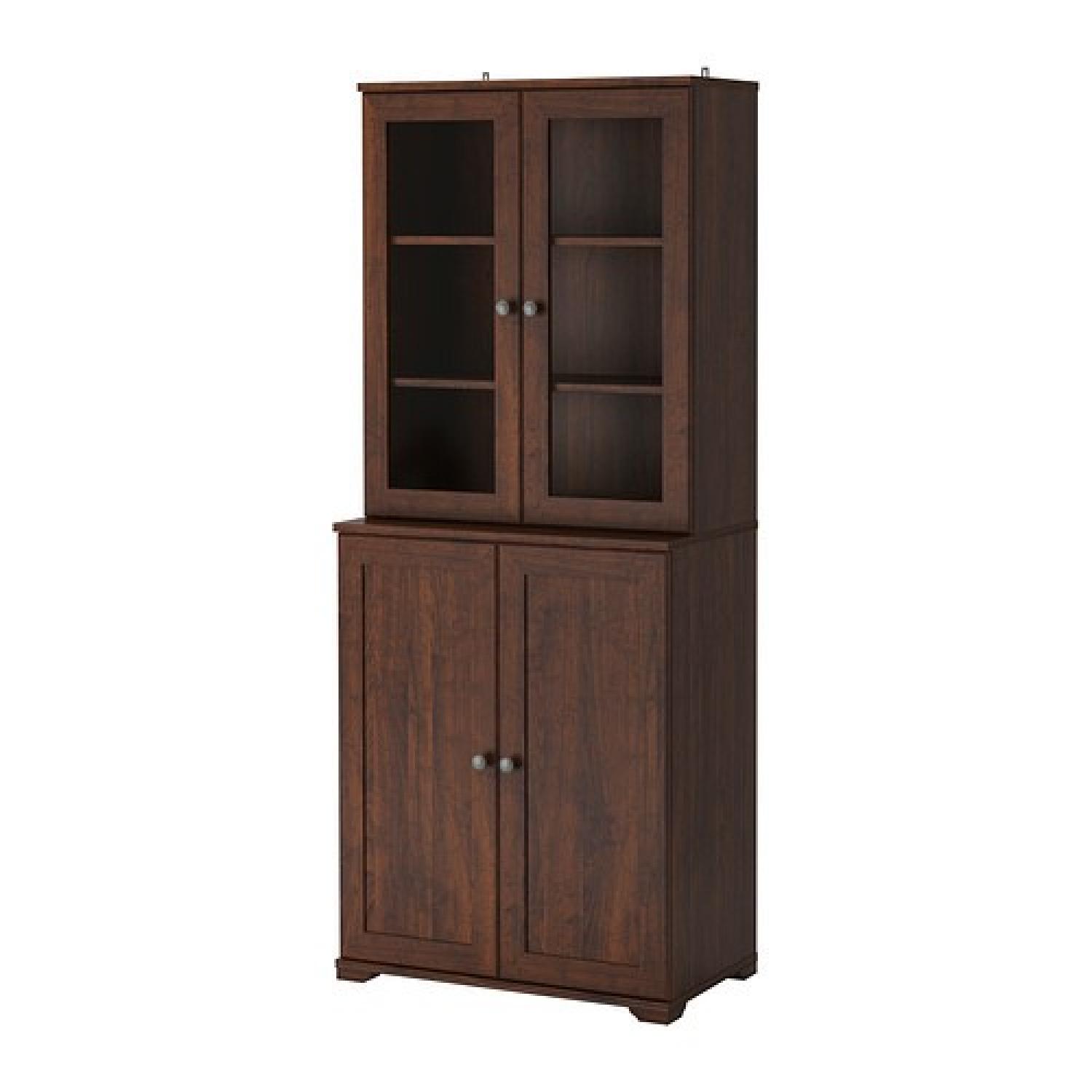 Ikea Display w/ Glass Doors AptDeco