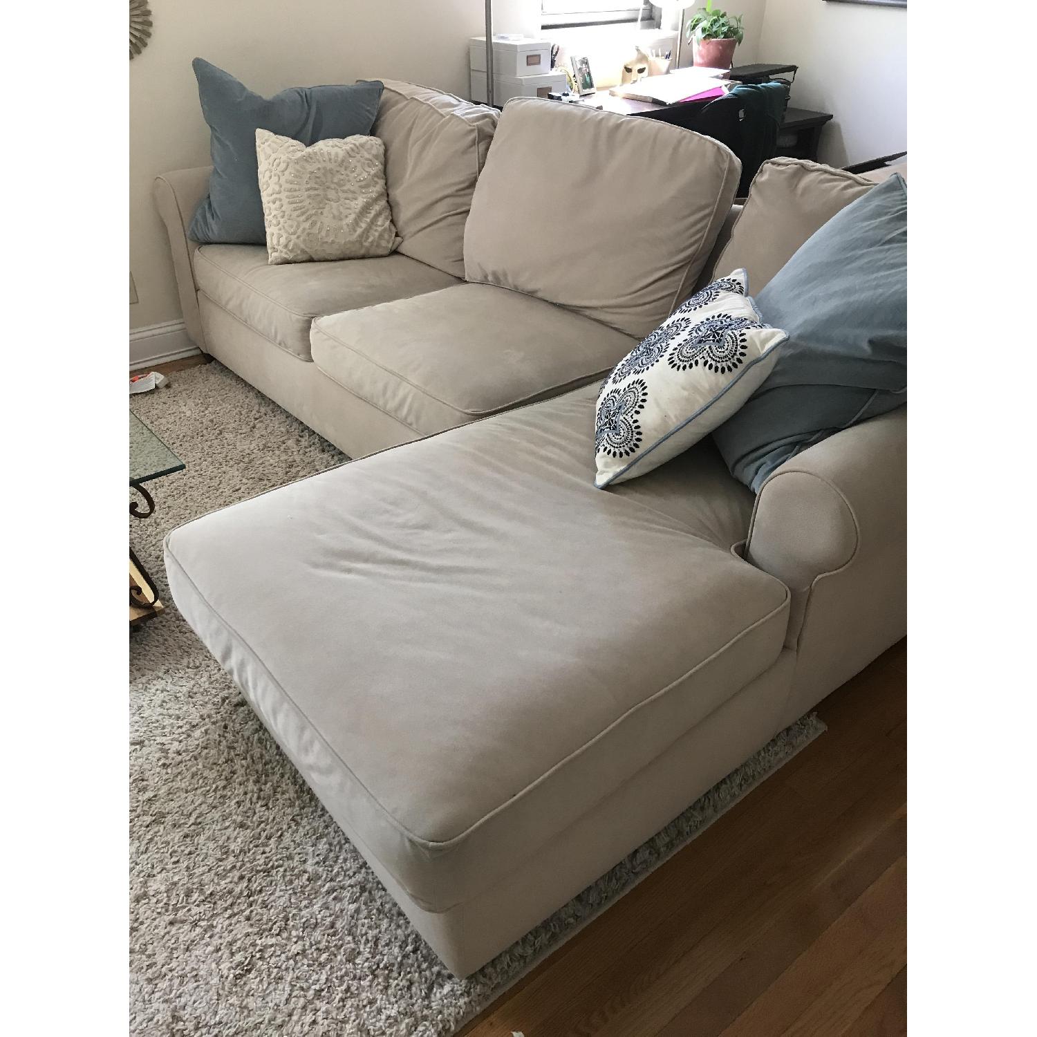 JCPenny Roll Arm 2 Piece Right Sectional Sofa - image-1
