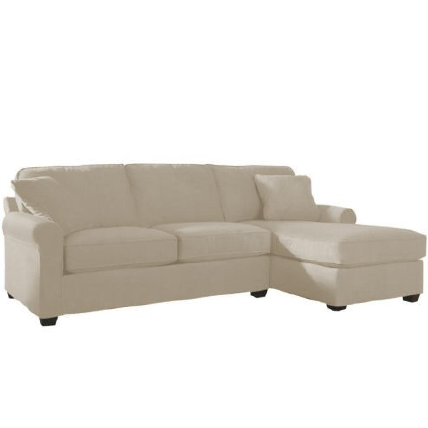 JCPenny Roll Arm 2 Piece Right Sectional Sofa - image-0