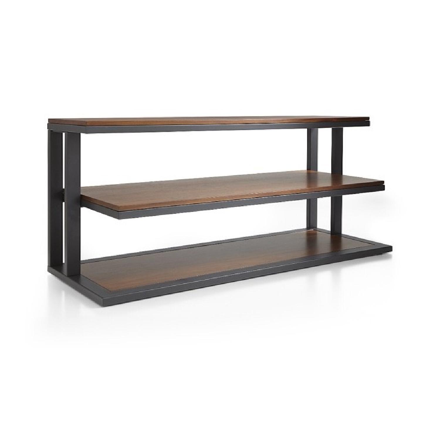 Crate & Barrel Pilsen TV/Media Console w/ Walnut Shelves - image-2