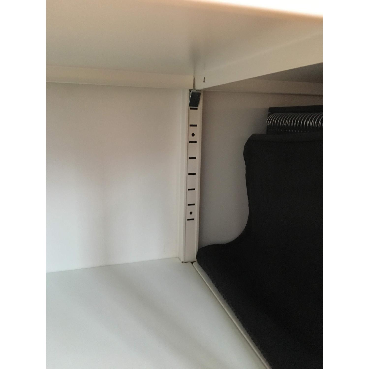 Ikea Metal Lockable Storage in White AptDeco