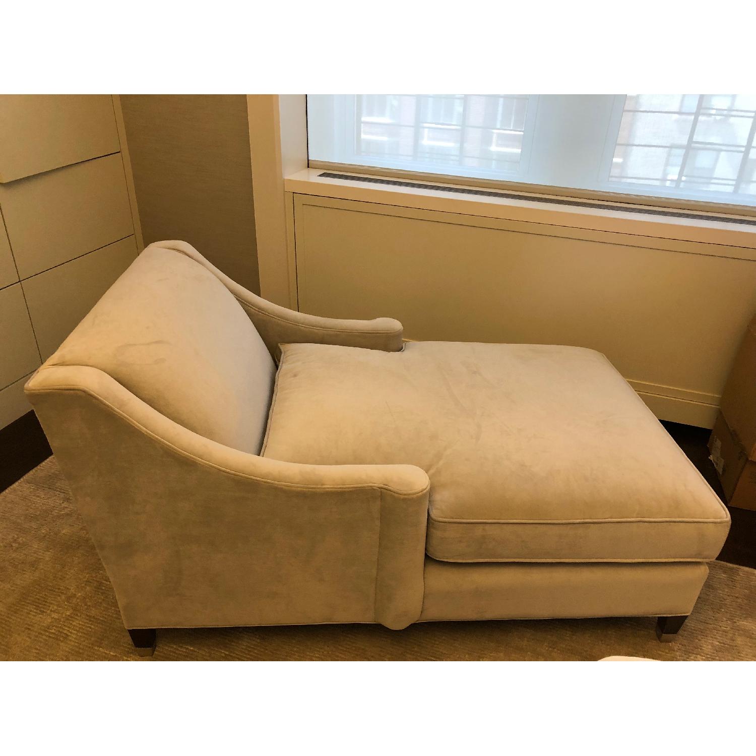 Room & Board Loring Chaise in Light Gray Velvet - image-3