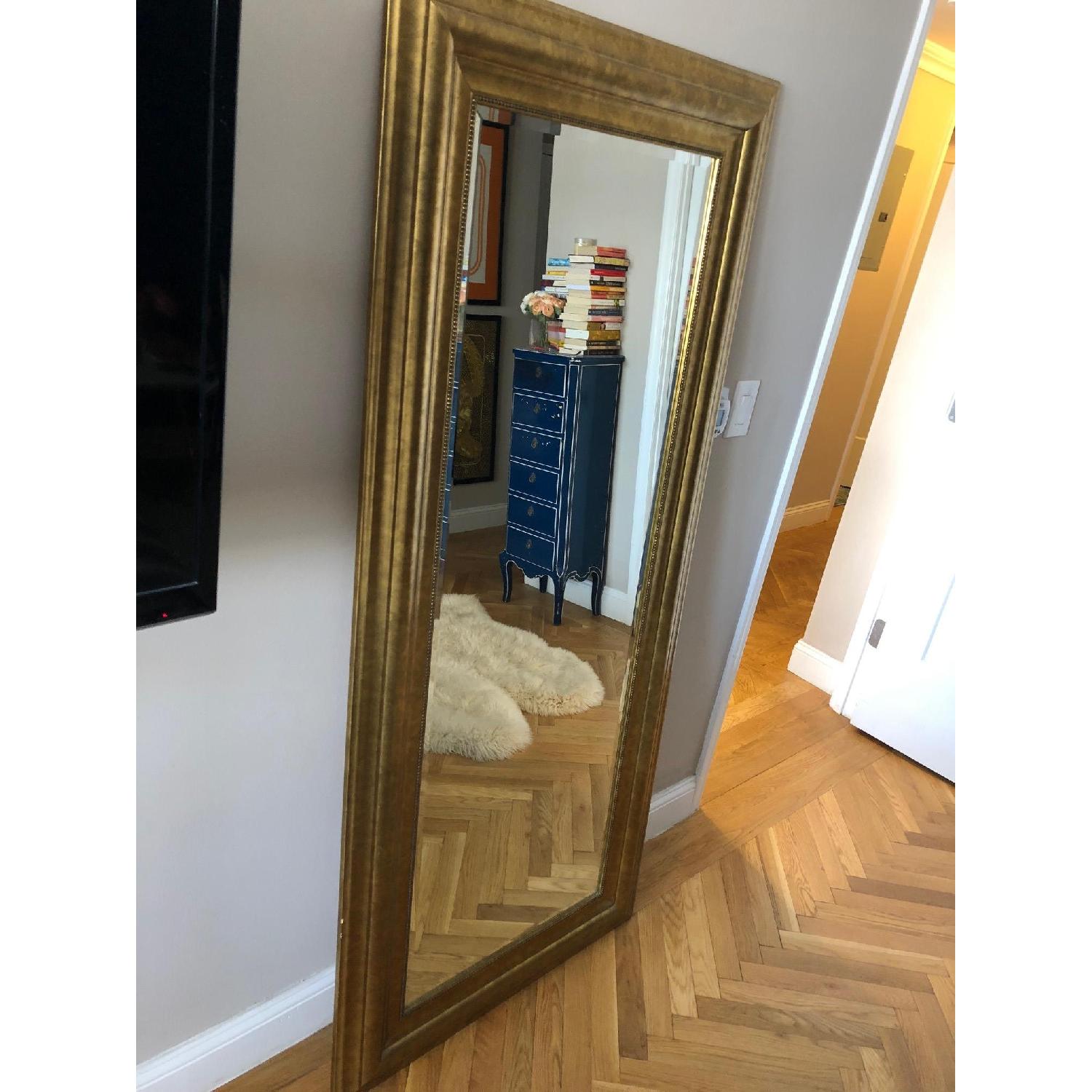 Ikea Levanger Floor Mirror In Gold AptDeco