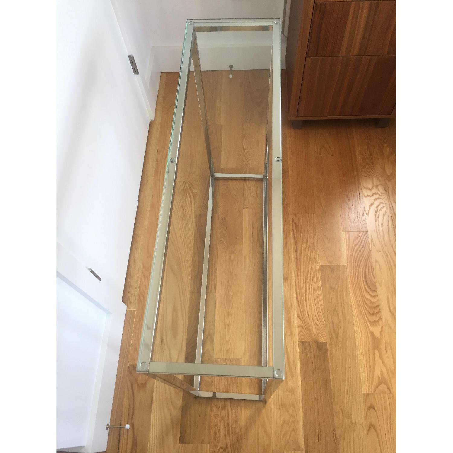 CB2 Smart Glass Top Console Table - image-4