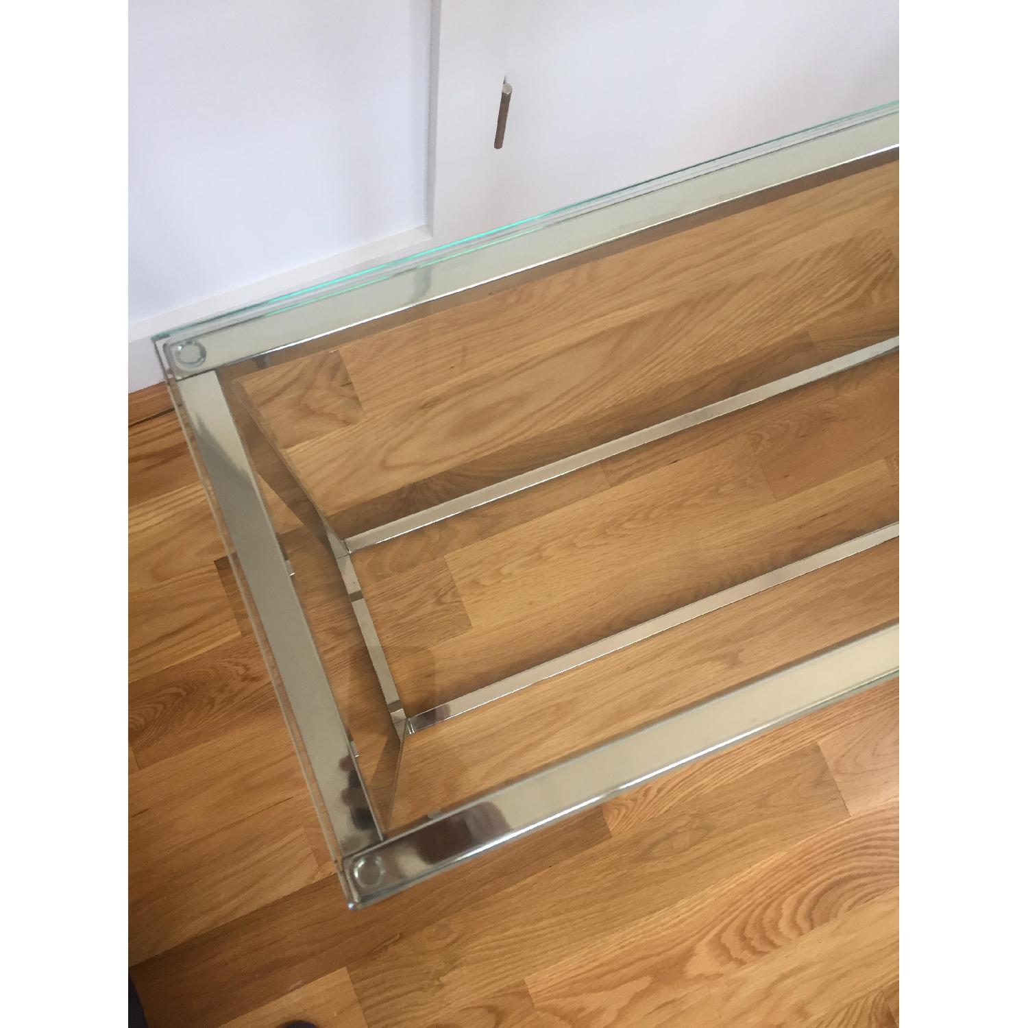 CB2 Smart Glass Top Console Table - image-5