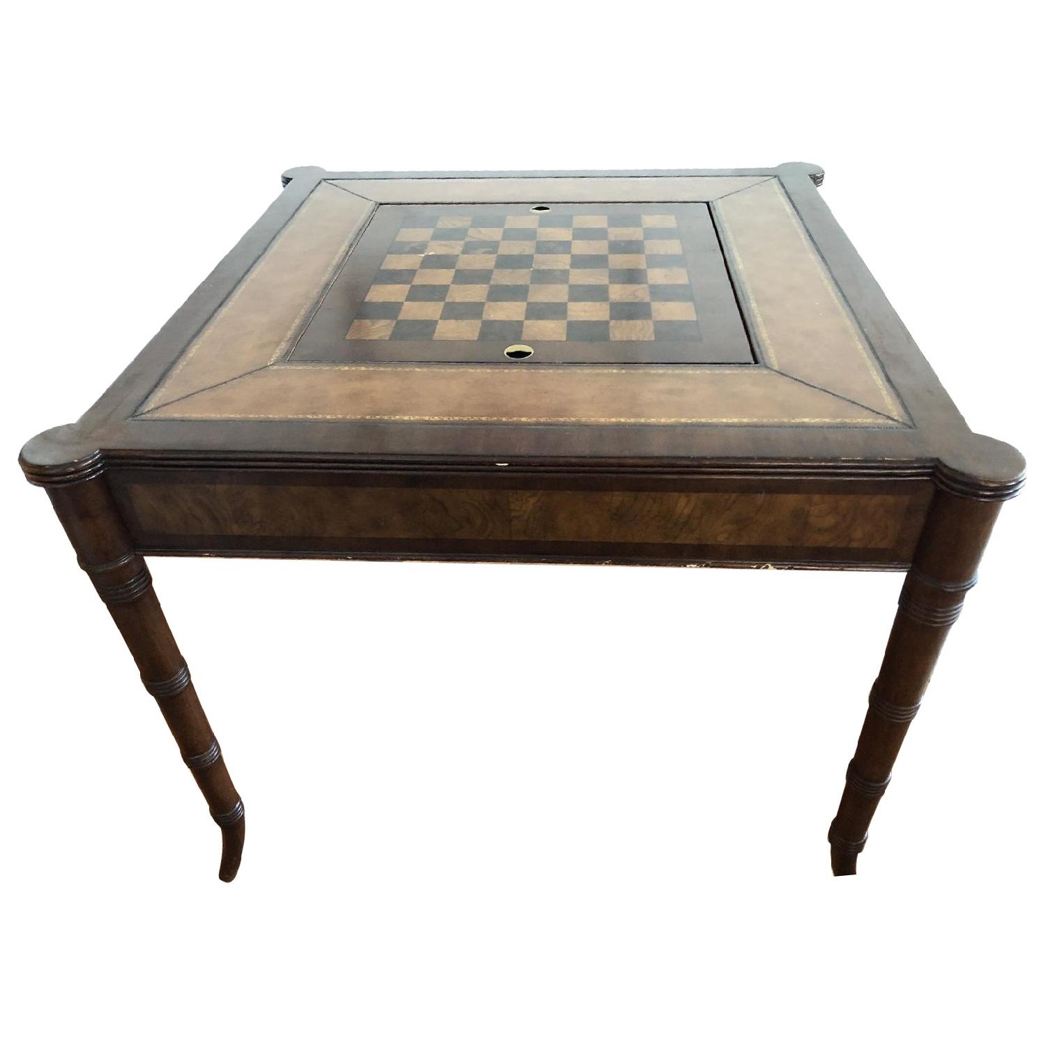 Ethan Allen Game Table - image-0