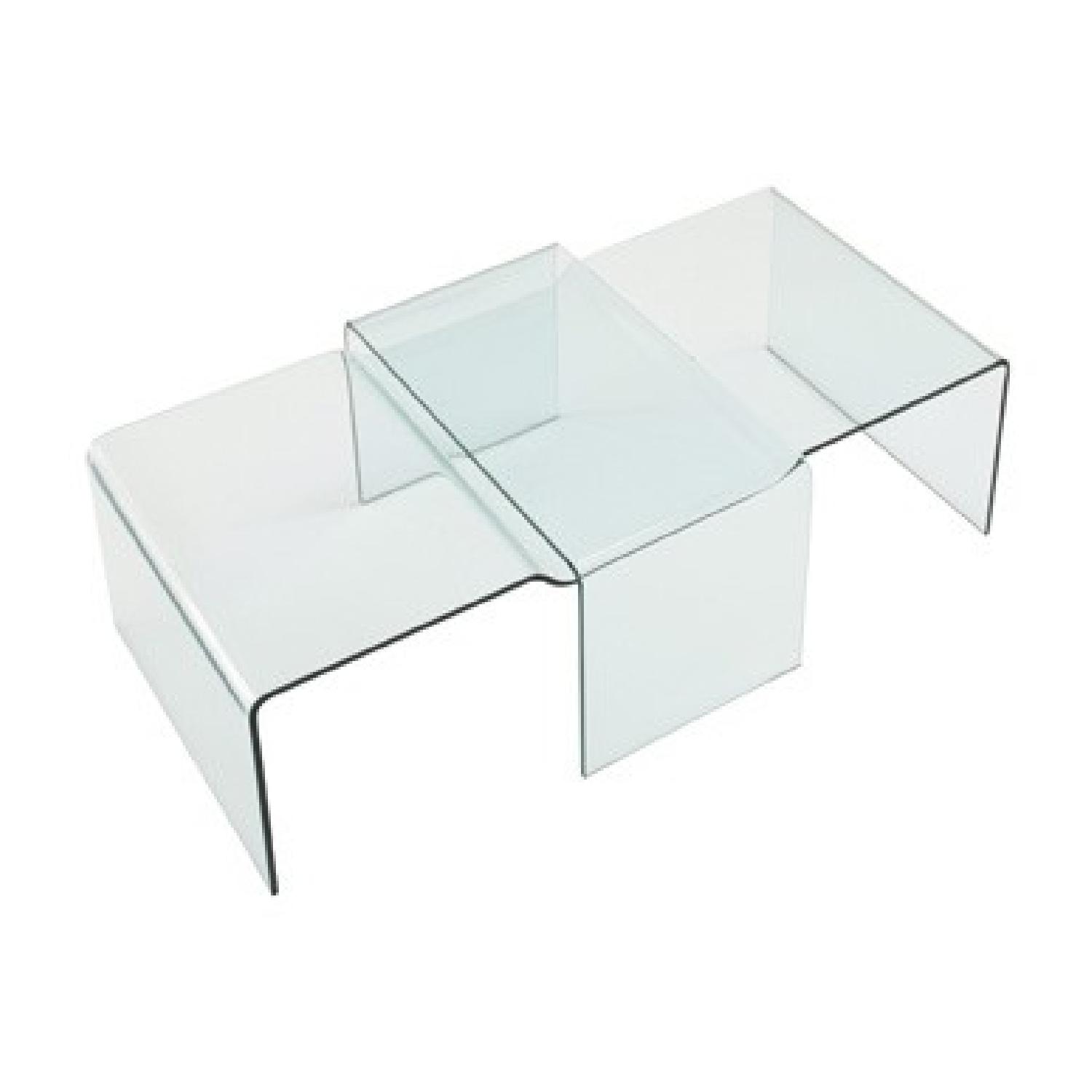 Ligne Roset Brooklyn Glass Coffee Table - image-1