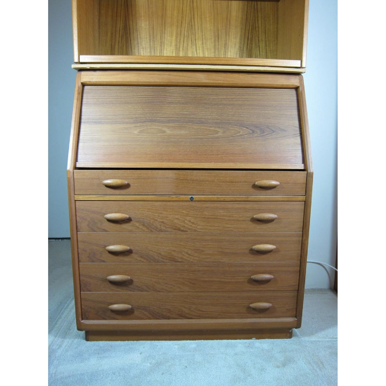 Wim & Karen Danish Modern Secretary & Bookcase - image-1