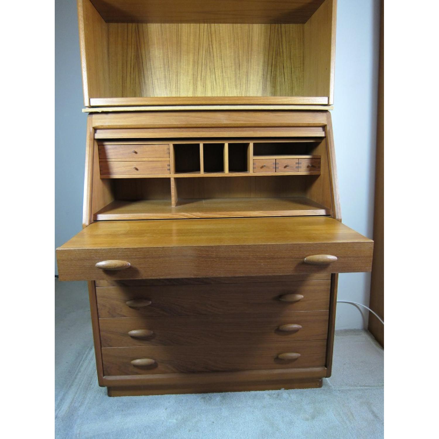 Wim & Karen Danish Modern Secretary & Bookcase - image-2