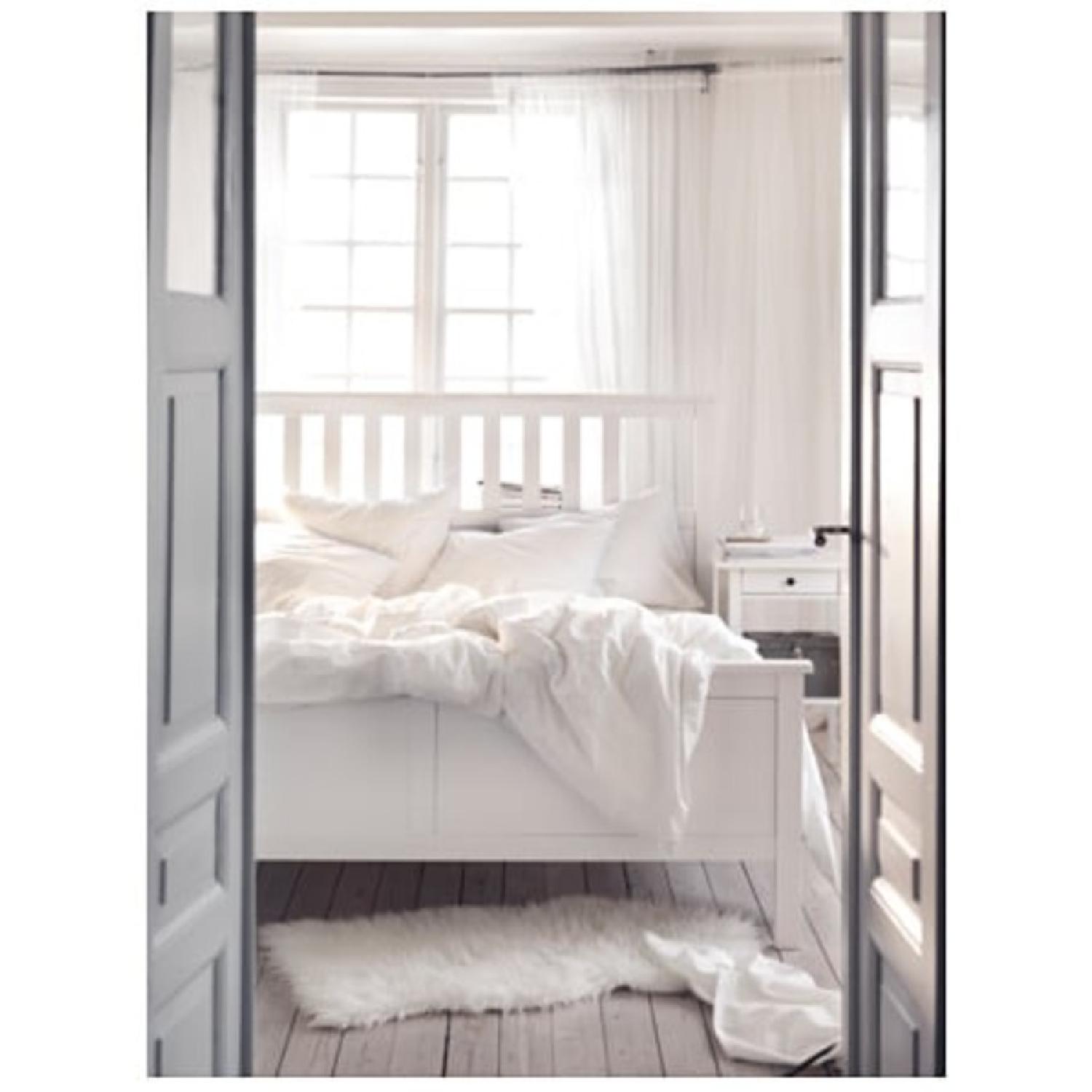 Ikea Hemnes White King Size Bed Frame - image-2