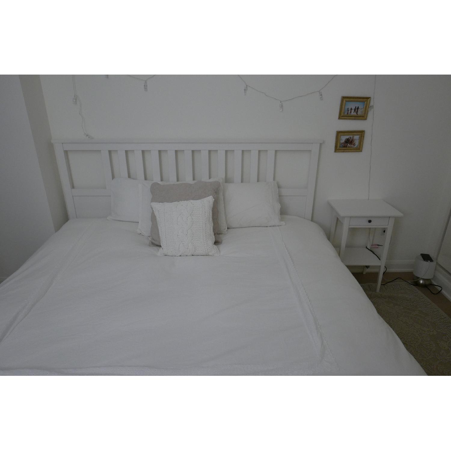 Ikea Hemnes White King Size Bed Frame - image-5