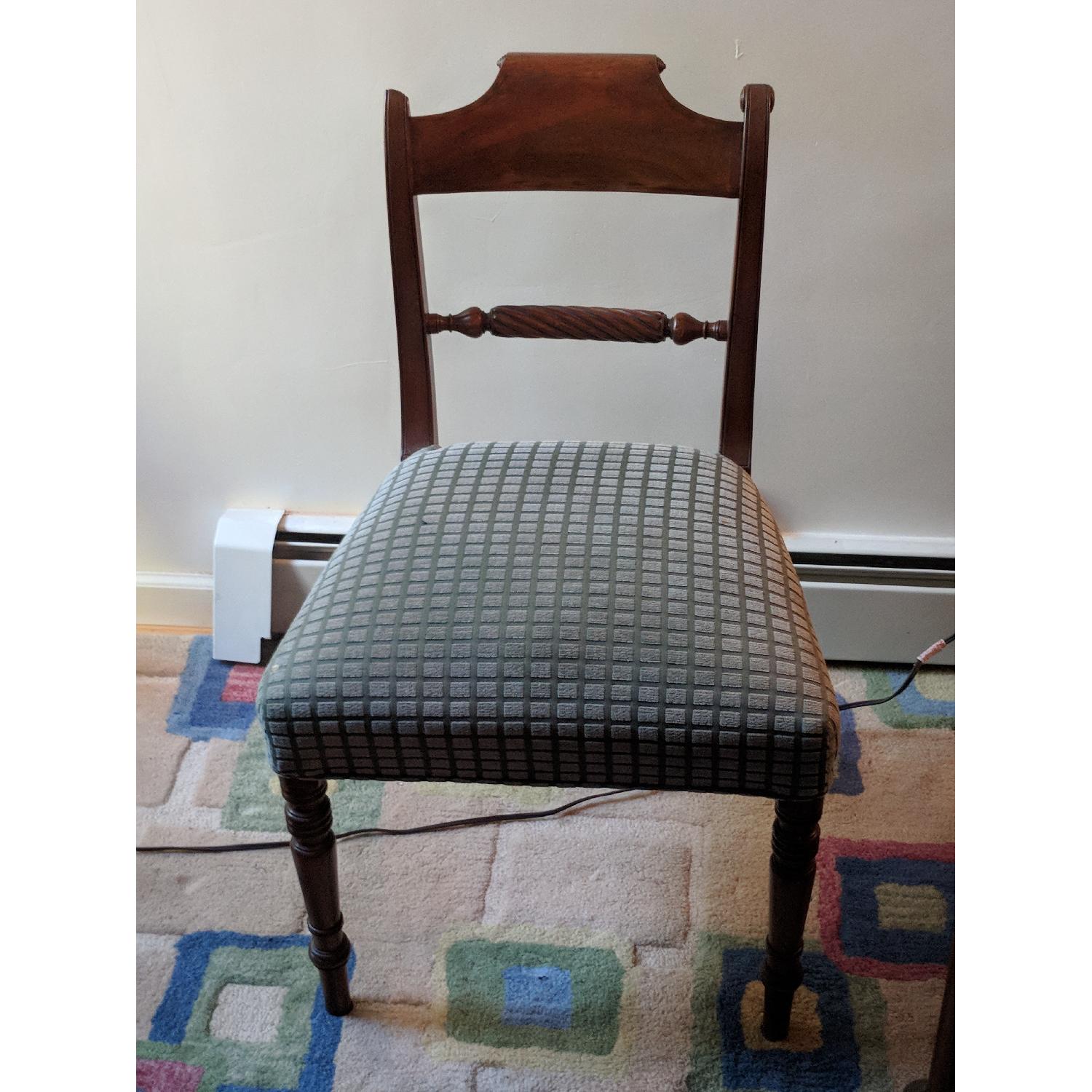 Antique Bridge Table w/ 4 Chairs - image-4