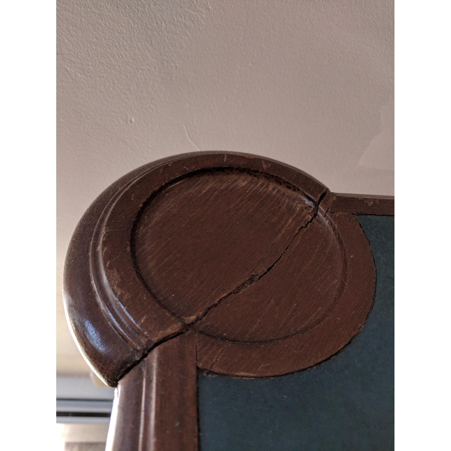 Antique Bridge Table w/ 4 Chairs - image-6