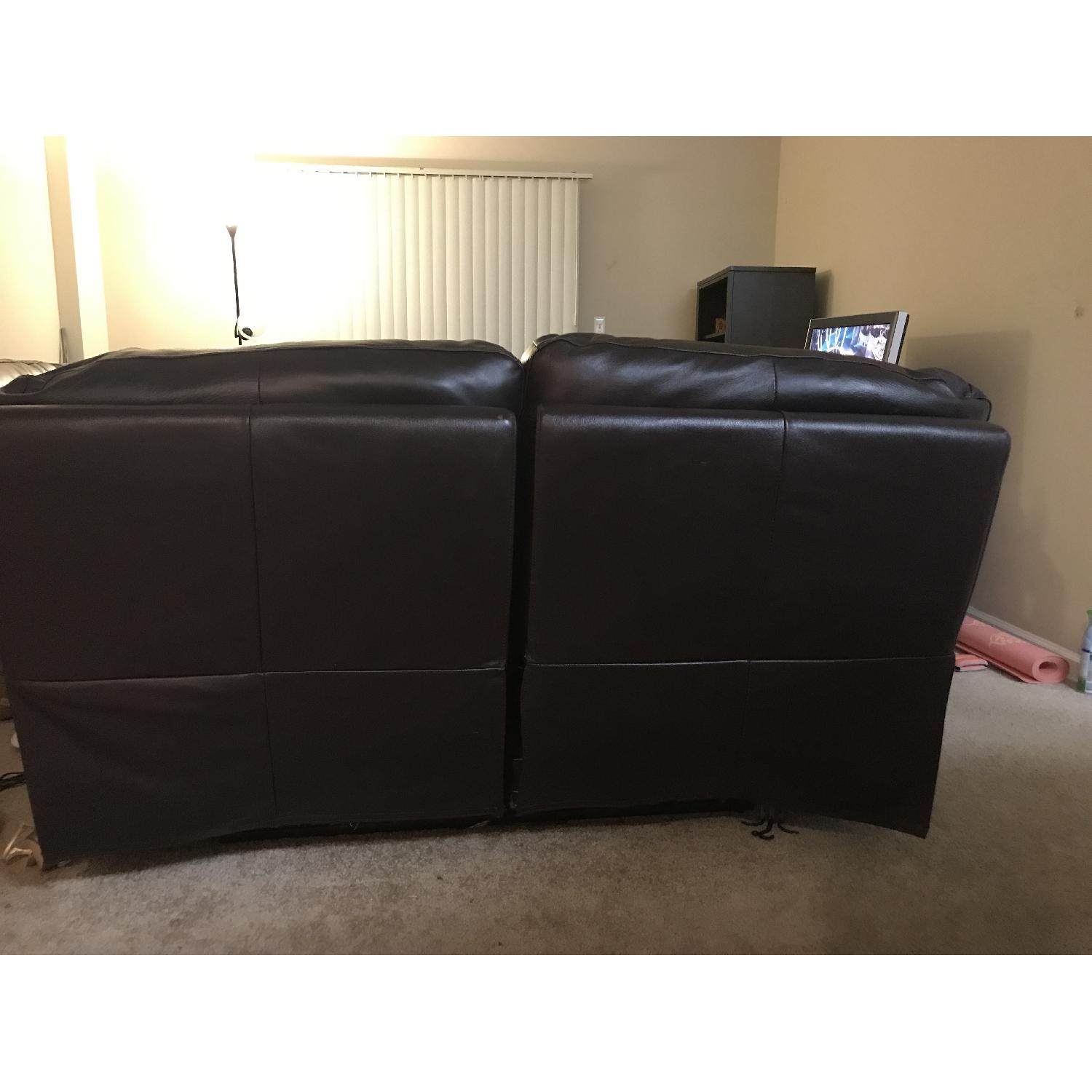 Macy's Italian Ricardo Leather Recliner Loveseat - image-2