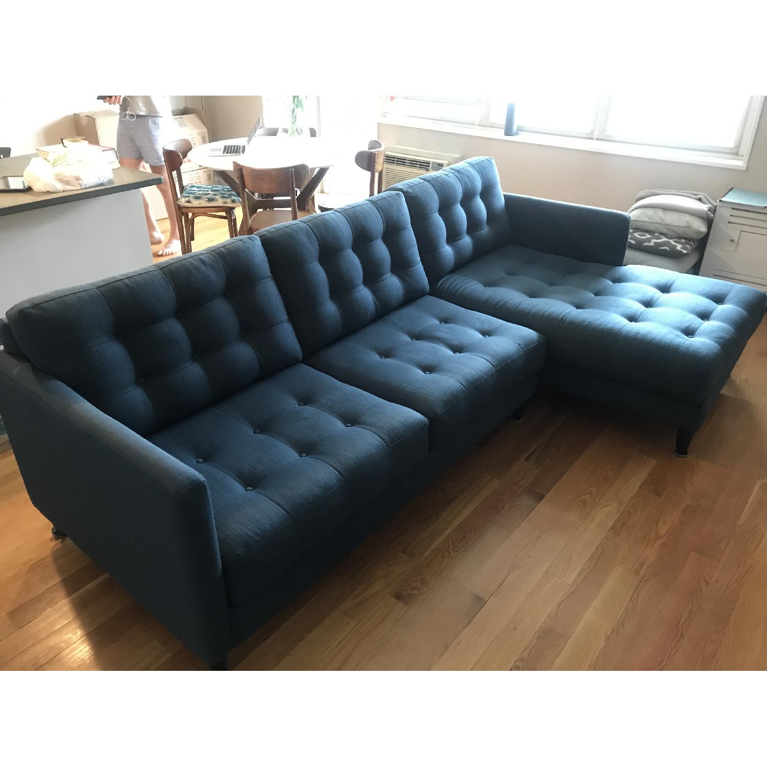 Cassona James Mid Century Modern Sectional Sofa - image-1