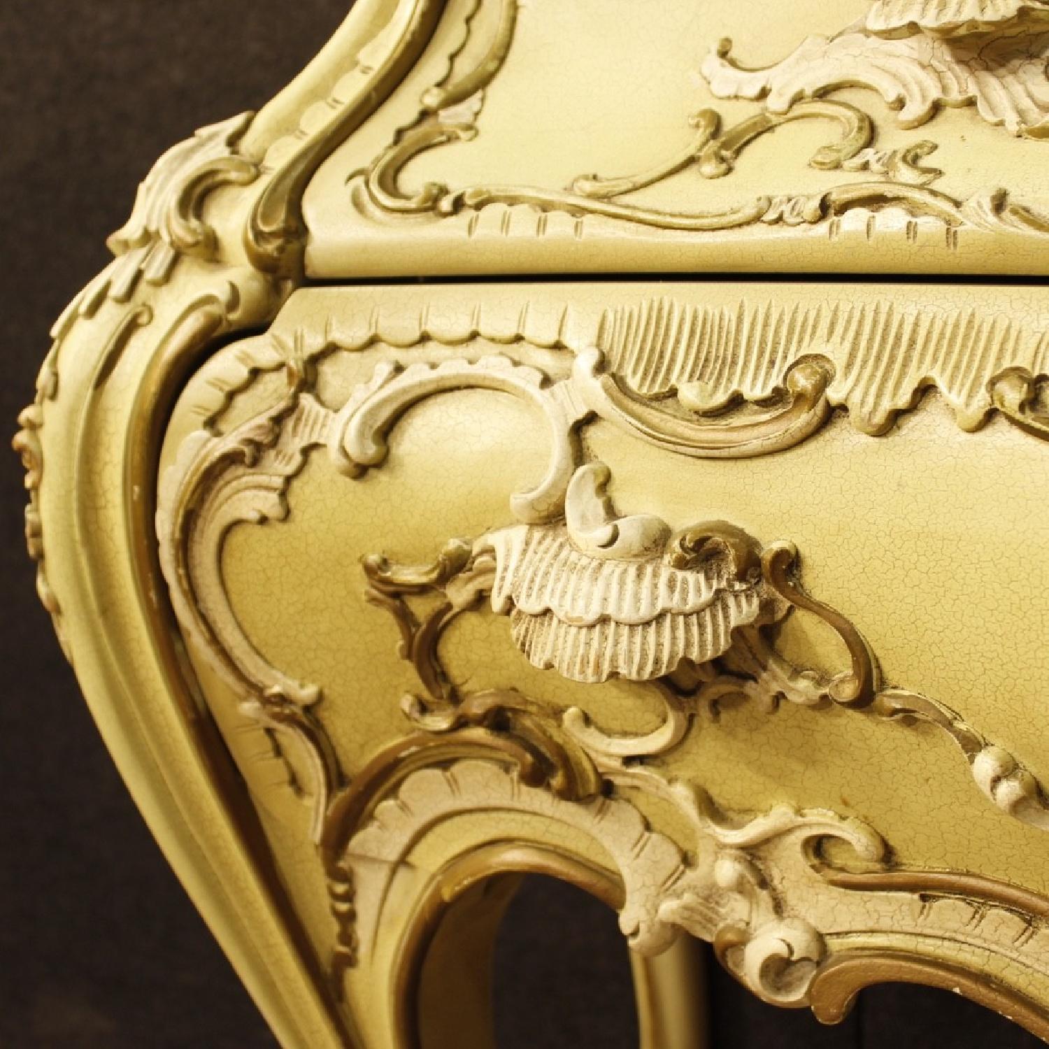 Venetian Dresser w/ Mirror in Lacquered & Painted Wood - image-8