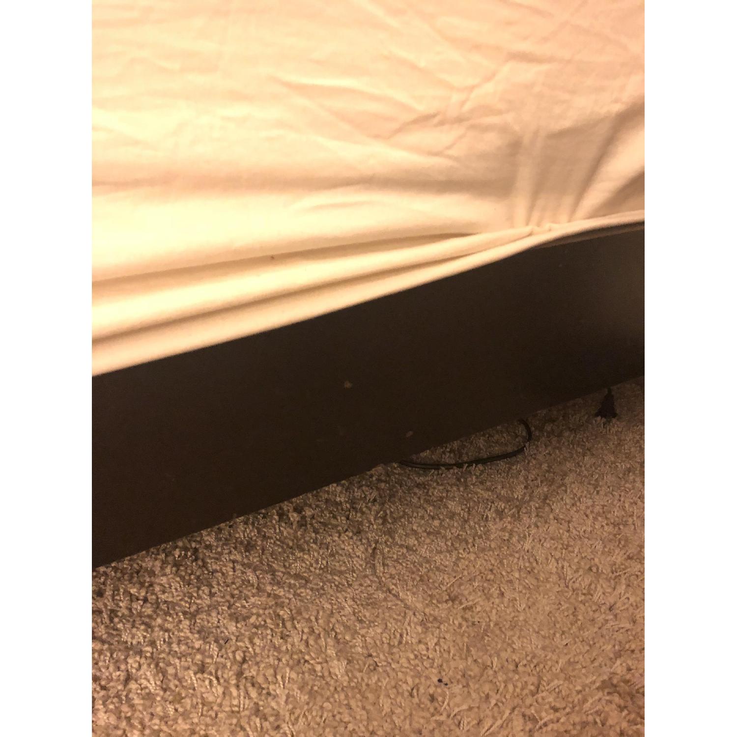 West Elm Queen Bed Frame w/ Tall Leather Headboard - image-7