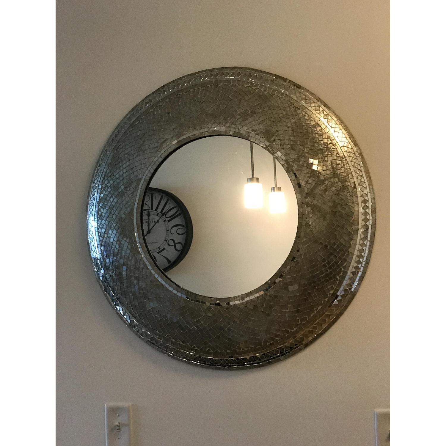 Nicole Miller Mosaic Tile Circular Mirror - image-2