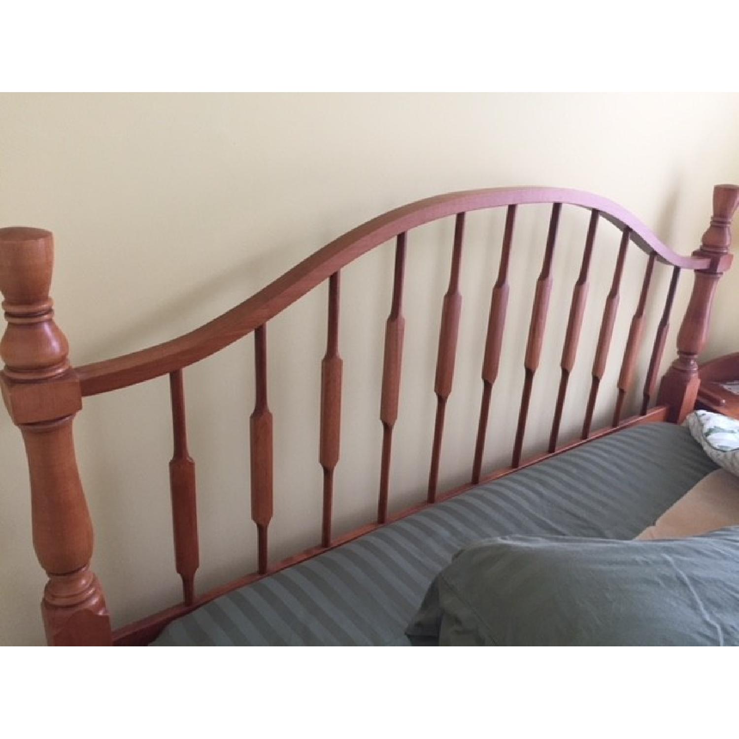 Honey Pine Full Size Bed Frame - image-1