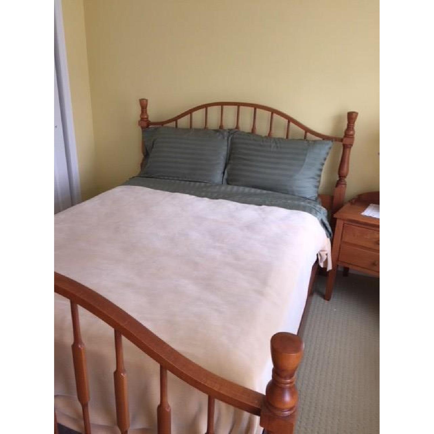 Honey Pine Full Size Bed Frame - image-5