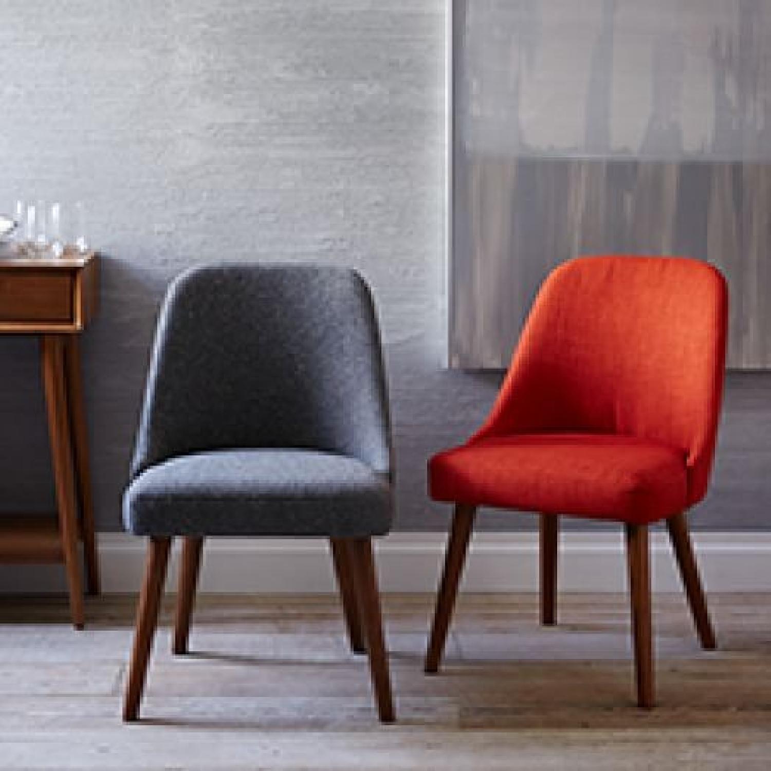West Elm Fiery Orange Dining Chairs - image-3