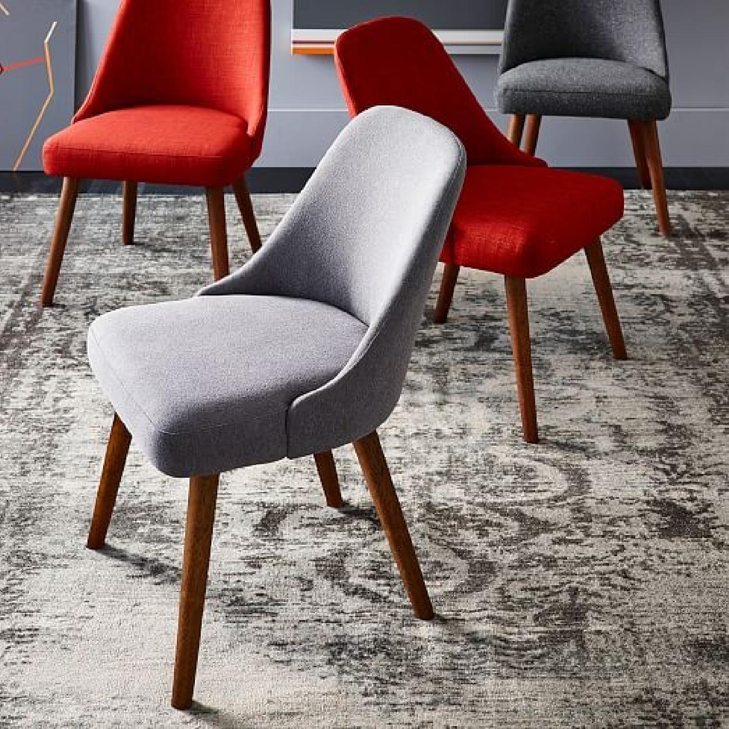 West Elm Fiery Orange Dining Chairs - image-4
