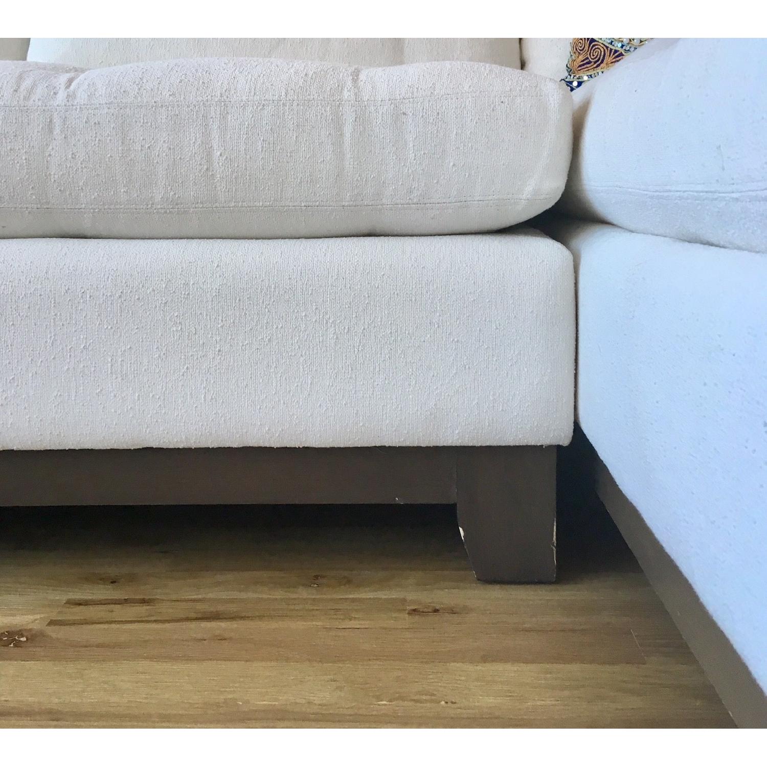 ABC Carpet & Home White 3-Piece Cobble Hill Sectional Sofa - image-4