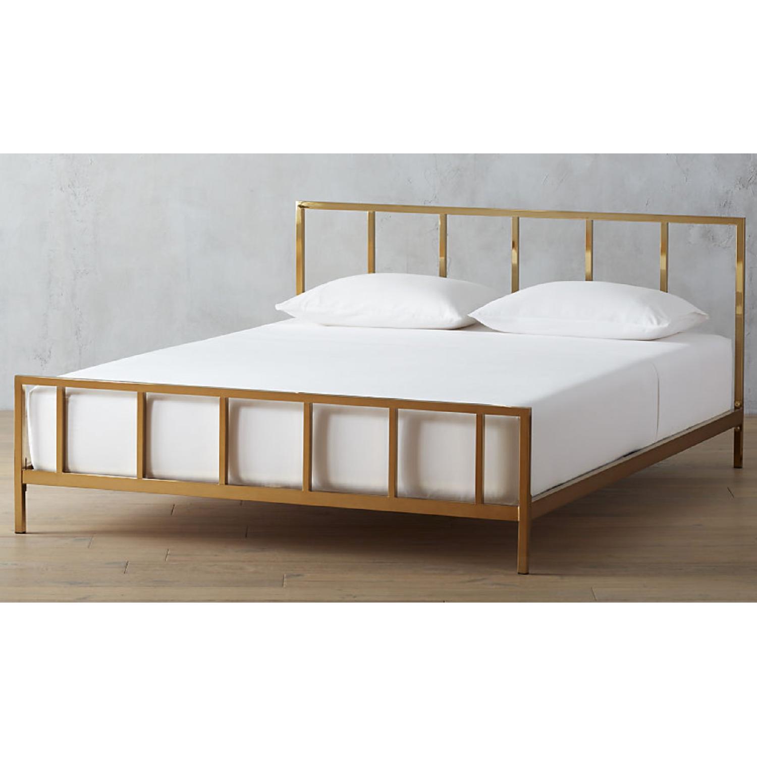 CB2 Alchemy Bronze Full Bed Frame - image-1
