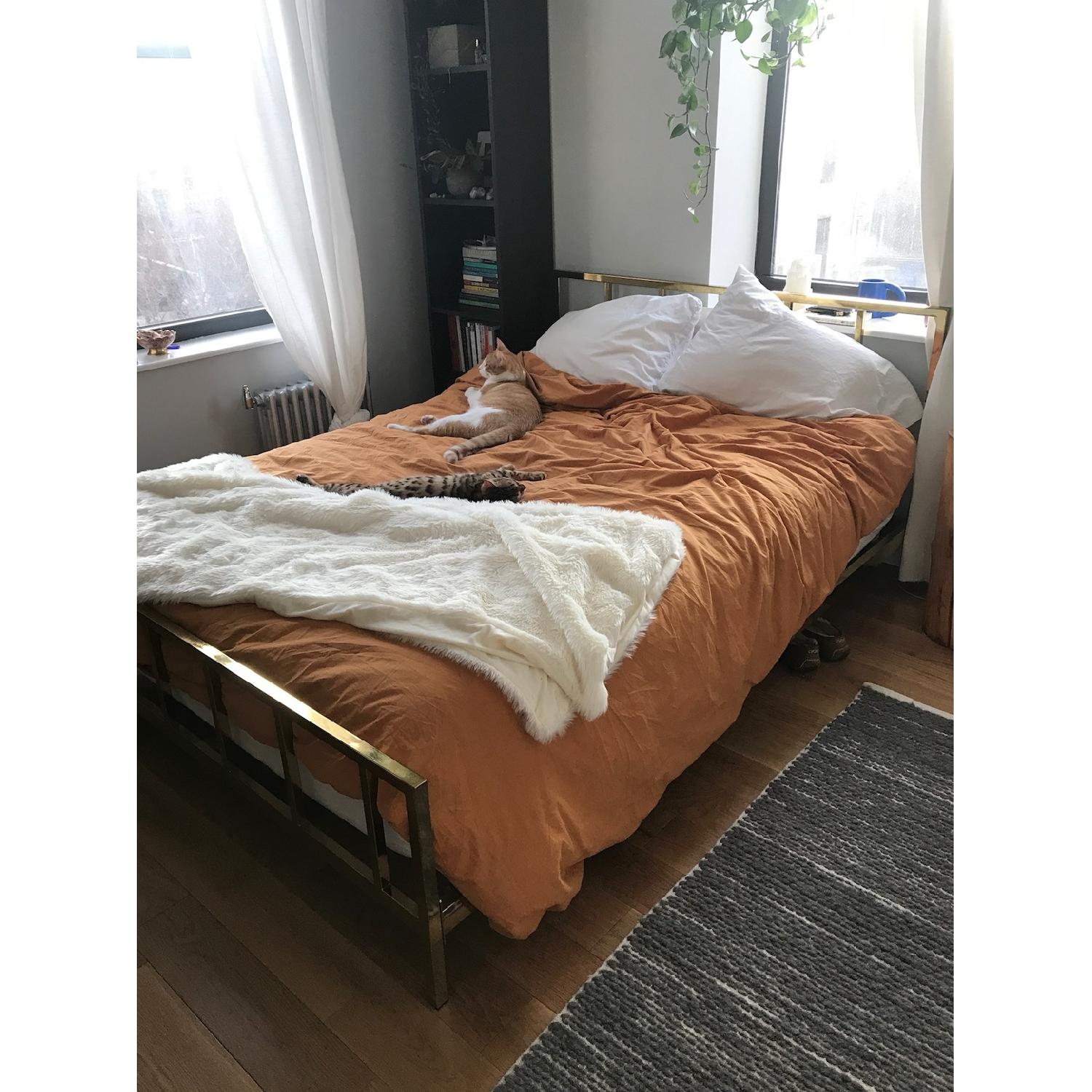 CB2 Alchemy Bronze Full Bed Frame - image-5