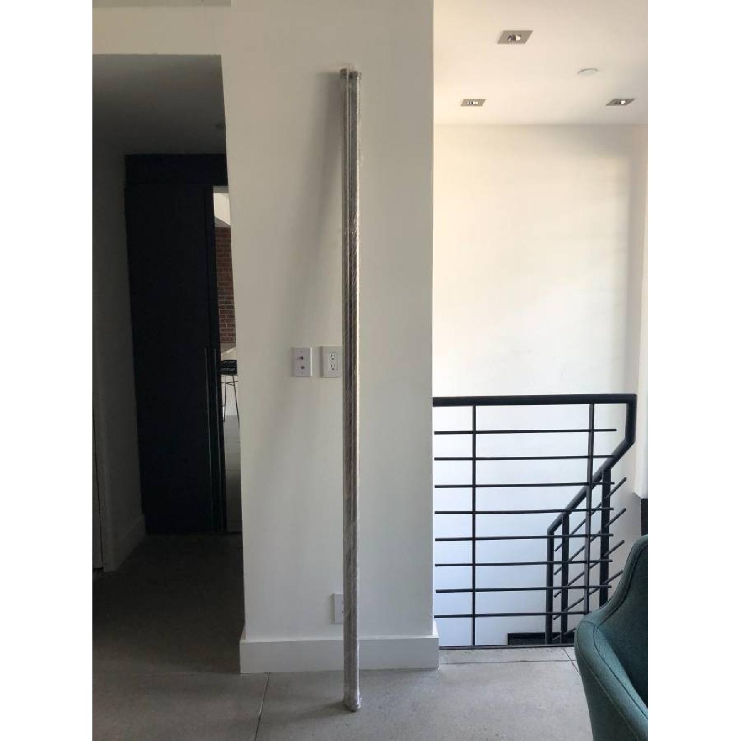 CB2 Brushed Aluminum Curtain Rods - image-1