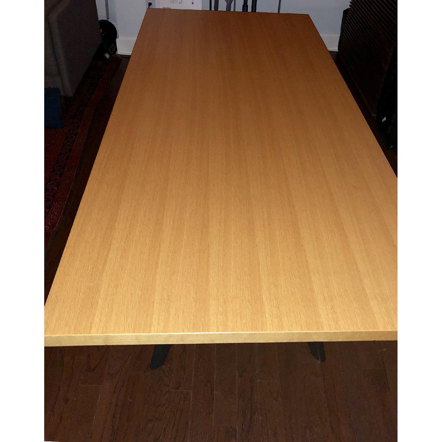 Vitra EM Prouve Dining Table Oak Top w/ Black Legs - image-2