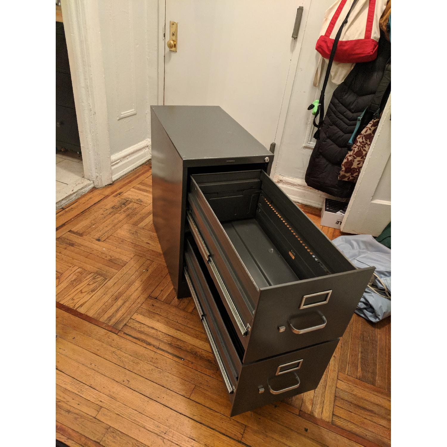 Metal 2 Drawer Hanging File Cabinet - image-3