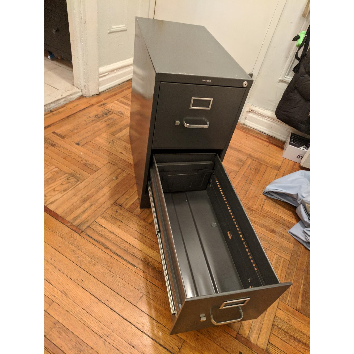 Metal 2 Drawer Hanging File Cabinet - image-4