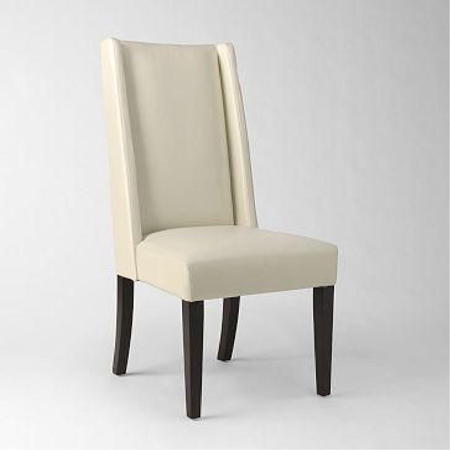 West Elm Willoughby Leather Dining Chairs - image-1